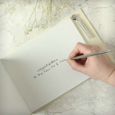 (image for) Personalised Botanical Wedding Guest Book & Pen