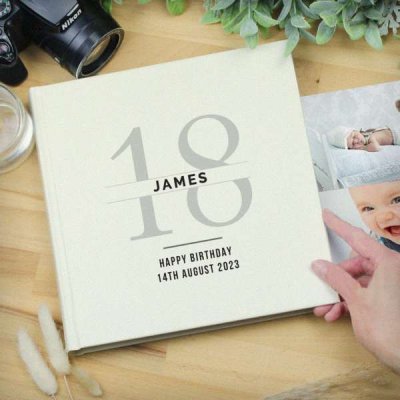 (image for) Personalised Birthday Square Photo Album