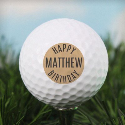 (image for) Personalised Happy Birthday Golf Ball