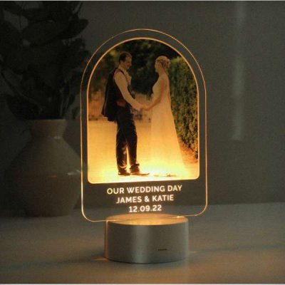 (image for) Personalised Free Text & Photo Upload LED Colour Changing Light