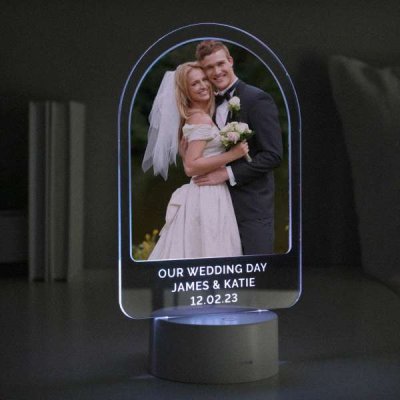 (image for) Personalised Free Text & Photo Upload LED Colour Changing Light