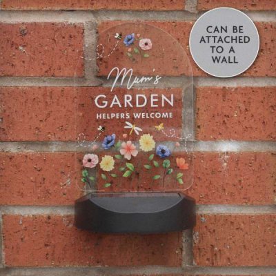 (image for) Personalised Flower Garden Outdoor Solar Light