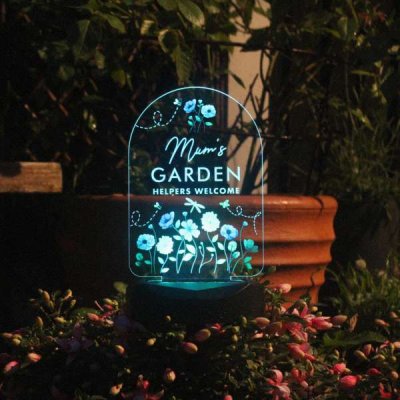 (image for) Personalised Flower Garden Outdoor Solar Light