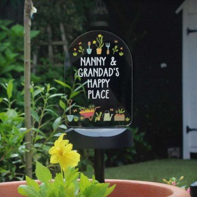 (image for) Personalised Vegetable Patch Outdoor Solar Light