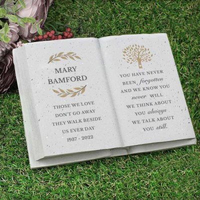 (image for) Personalised Family Tree Memorial Resin Book