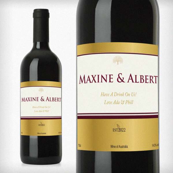 (image for) Personalised Gold Label Red Wine