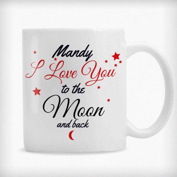 Modal Additional Images for Personalised To The Moon & Back Mug