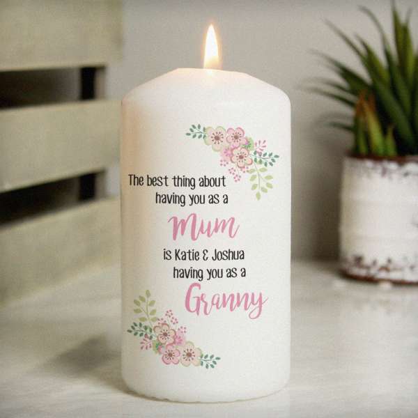 (image for) Personalised The Best Thing Pillar Candle