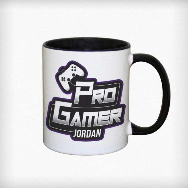 Modal Additional Images for Personalised Pro Gamer Black Handled Mug