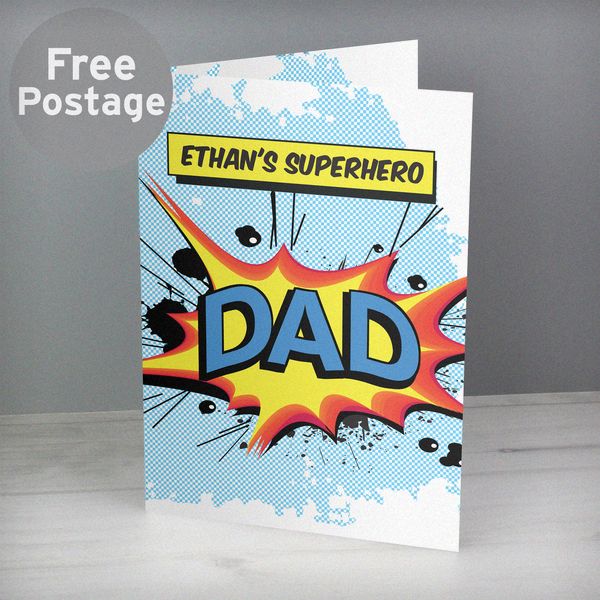 (image for) Personalised Comic Book Themed Card