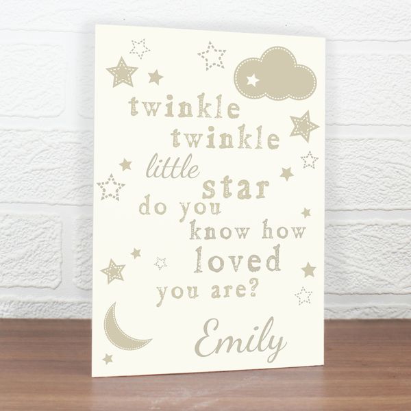 Modal Additional Images for Personalised Twinkle Twinkle Card