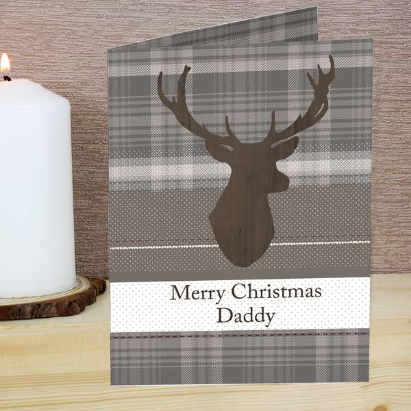 Modal Additional Images for Personalised Highland Stag Card