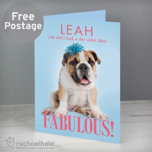 (image for) Personalised Rachael Hale Fabulous Birthday Card