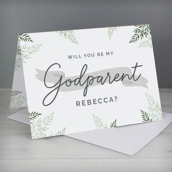 (image for) Personalised Godparent Card