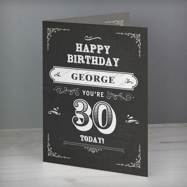 Modal Additional Images for Personalised Vintage Typography Birthday Card