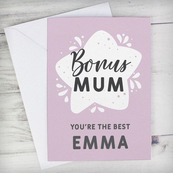 Modal Additional Images for Personalised To My Bonus Mum Card