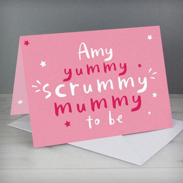 Modal Additional Images for Personalised Yummy Scrummy Mummy To Be Card