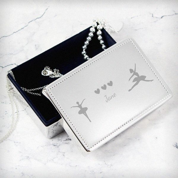 Modal Additional Images for Personalised Ballerina Rectangular Jewellery Box