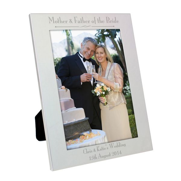 Modal Additional Images for Personalised Silver 5x7 Decorative Mother & Father of the Bride 