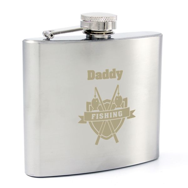 Modal Additional Images for Personalised Fishing Hip Flask