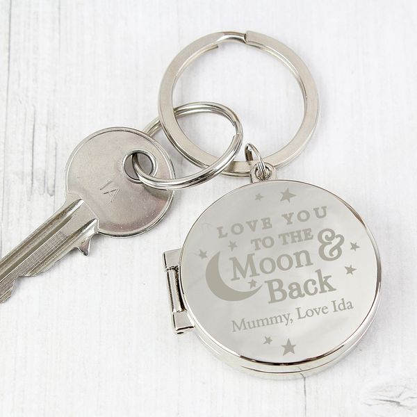 (image for) Personalised To the Moon and Back...Photo Keyring