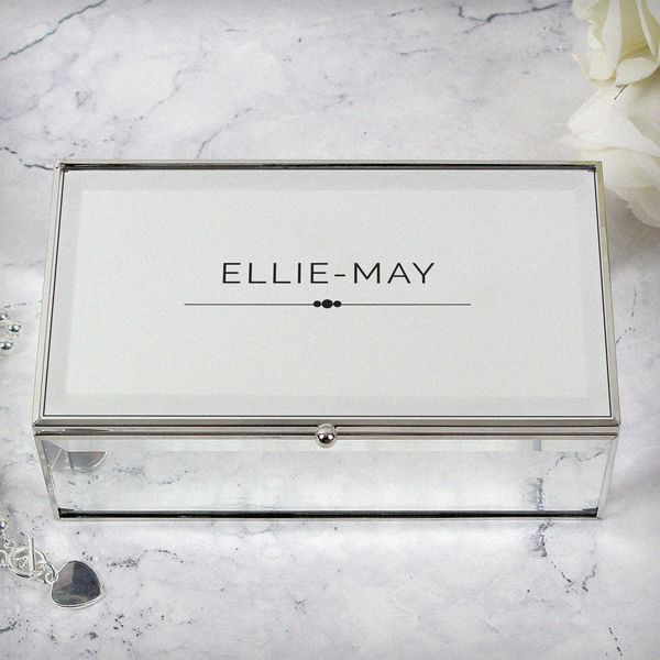 (image for) Personalised Classic Mirrored Jewellery Box