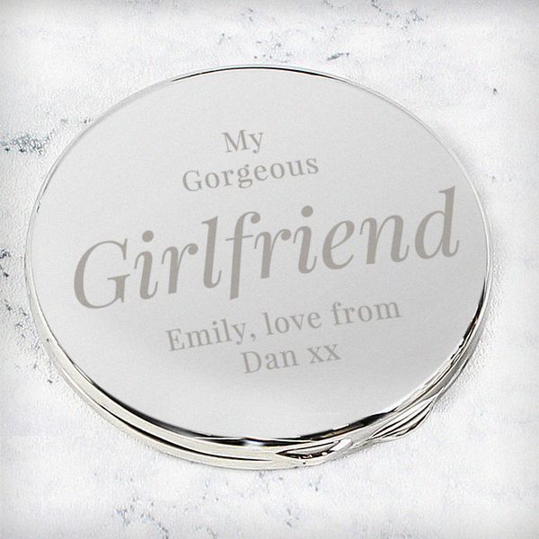 (image for) Personalised Free Text Compact Mirror