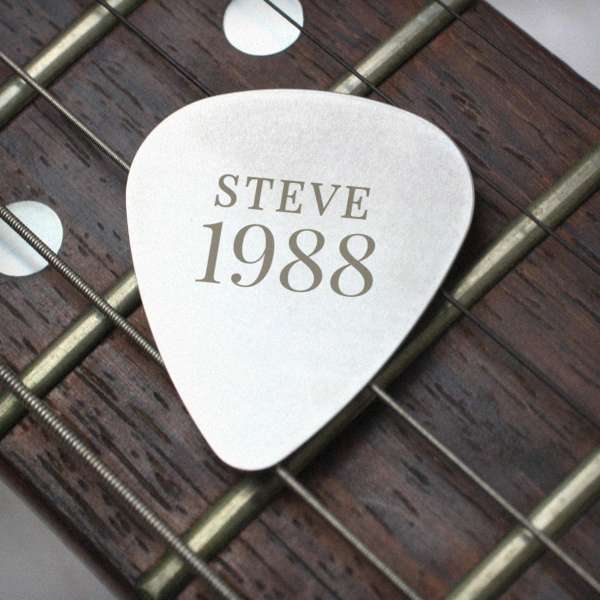 (image for) Personalised Year Silver Plectrum