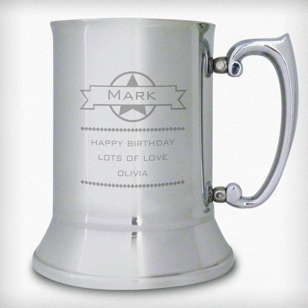 Modal Additional Images for Personalised Diamond Stainless Steel Tankard