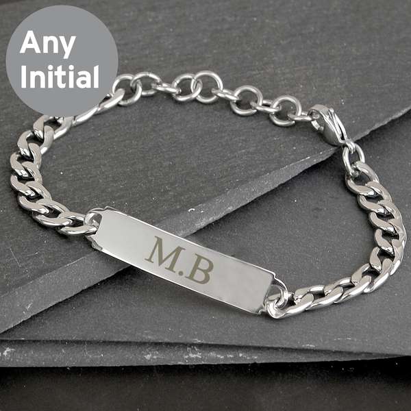 (image for) Personalised Initial Stainless Steel Unisex Bracelet