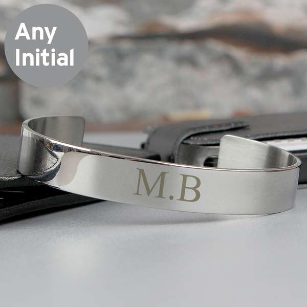 (image for) Personalised Initial Stainless Steel Bangle