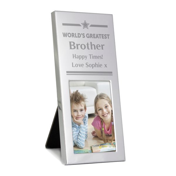 Modal Additional Images for Personalised Luxury Small Silver 2x3 Photo Frame