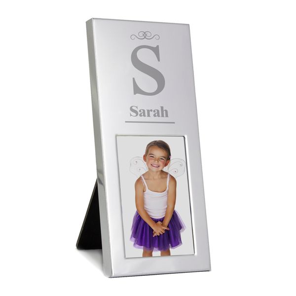 (image for) Personalised Small Silver Initial 2x3 Photo Frame