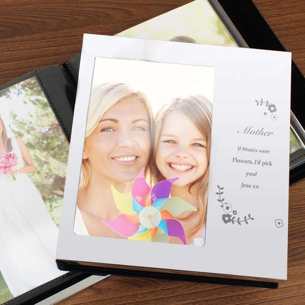 Modal Additional Images for Personalised Vintage Floral Photo Frame Album 6x4