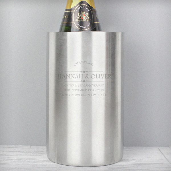 (image for) Personalised Diamond Wine Cooler