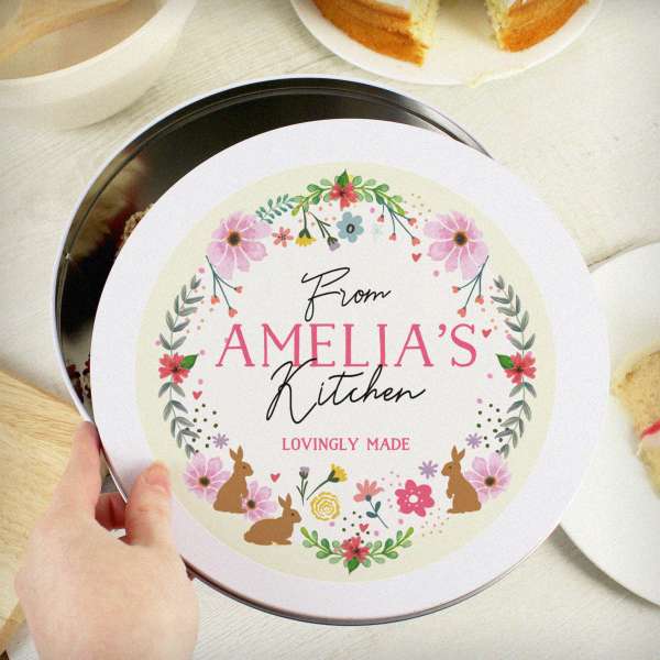 (image for) Personalised Springtime Cake Tin