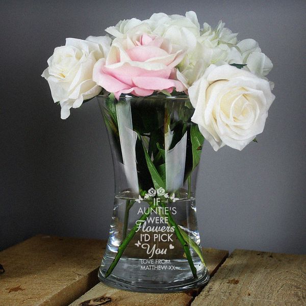 Modal Additional Images for Personalised I'd Pick You Glass Vase