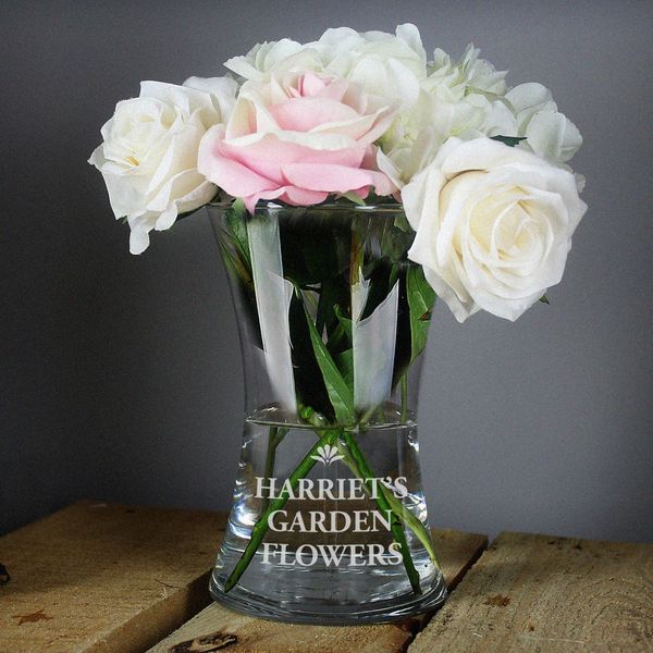 (image for) Personalised Bold Font Glass Vase