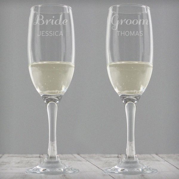 (image for) Personalised Classic Pair of Flutes