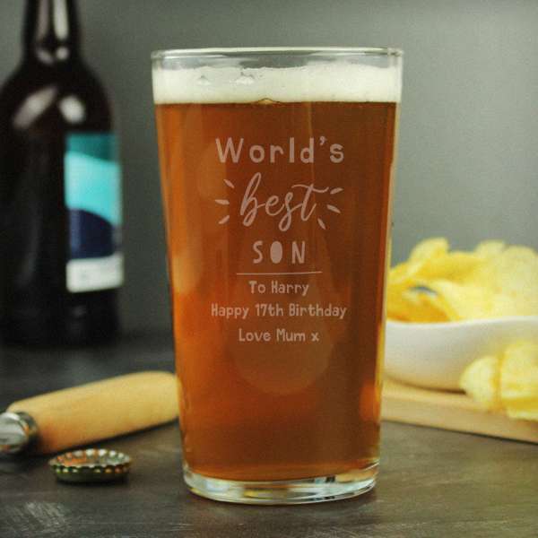 Modal Additional Images for Personalised World's Best Pint Glass