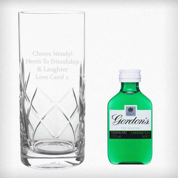 Modal Additional Images for Personalised Crystal & Gin Gift Set