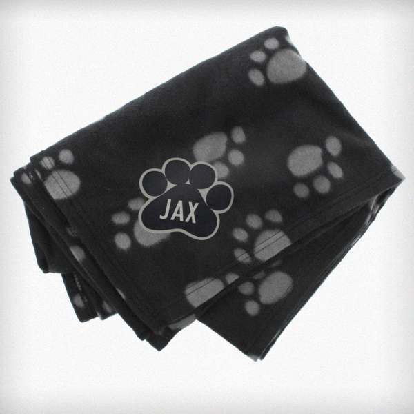 Modal Additional Images for Personalised Dog Paw Print Fleece Blanket