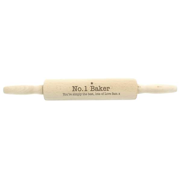 Modal Additional Images for Personalised Baker Rolling Pin