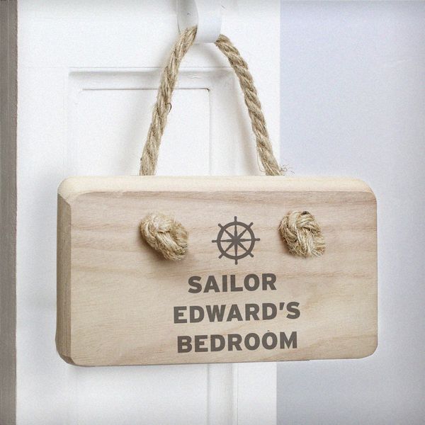 (image for) Personalised Nautical Wooden Sign