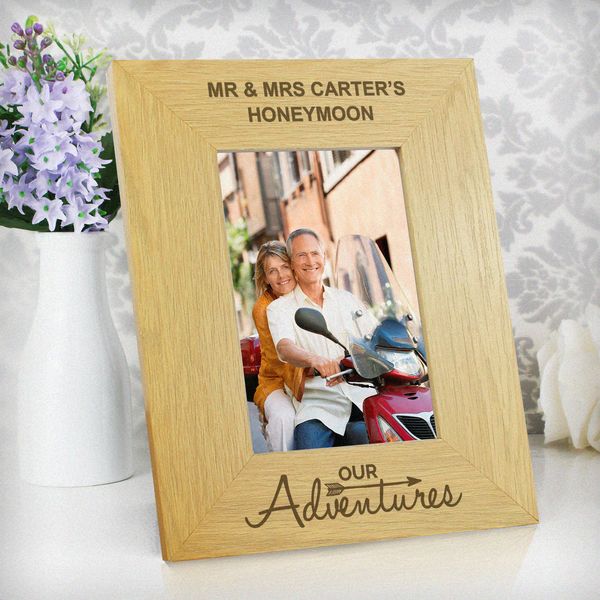 Modal Additional Images for Personalised Our Adventures 6x4 Wooden Photo Frame