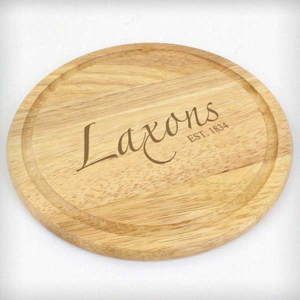 Modal Additional Images for Bespoke Design Round Chopping Board