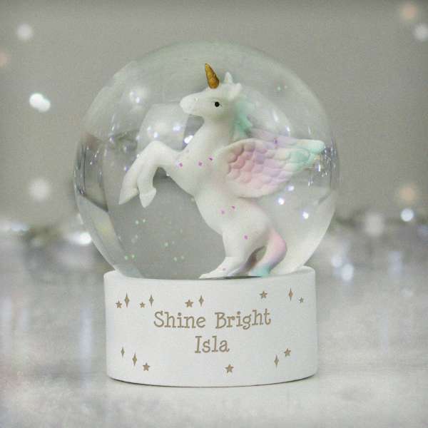 (image for) Personalised Unicorn Snow Globe