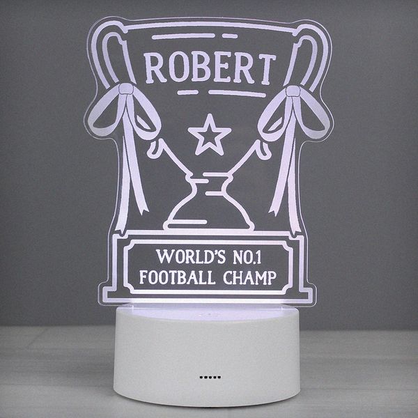 (image for) Personalised Trophy LED Colour Changing Night Light