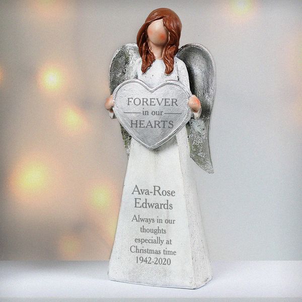 Modal Additional Images for Personalised Forever In Our Hearts Memorial Angel Ornament