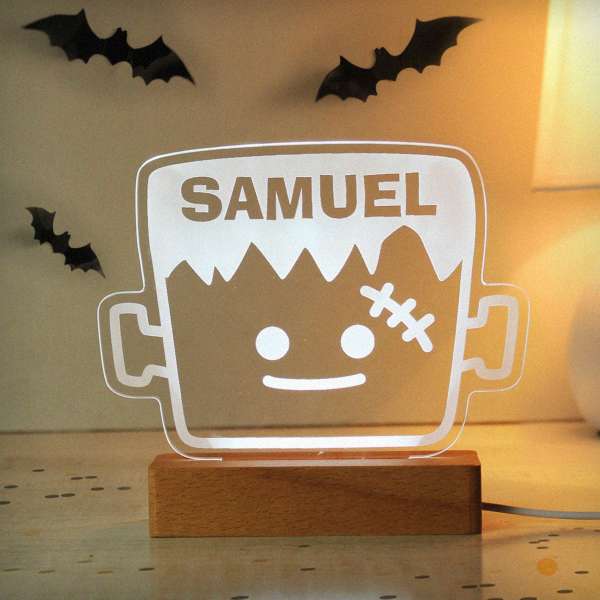 Modal Additional Images for Personalised Frankenstein Wooden LED Light